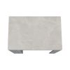 Concrete Gray and Ibiza Marble Counter Height Table Top Kitchen Island
